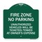 Signmission No Parking Fire Zone Unauthorized Vehicles Will Be Ticketed Towed at Owner Expense, GW-1818-23671 A-DES-GW-1818-23671 - alternate 1